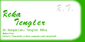 reka tengler business card